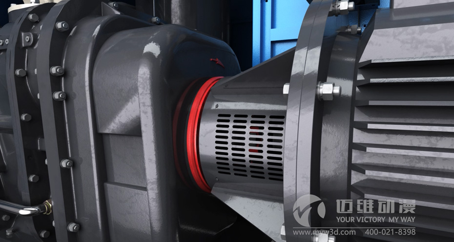 雙螺桿壓縮機(jī)三維動畫