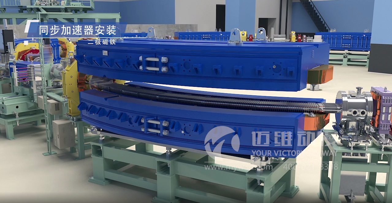 重離子生產線安裝三維動畫演示(圖1)