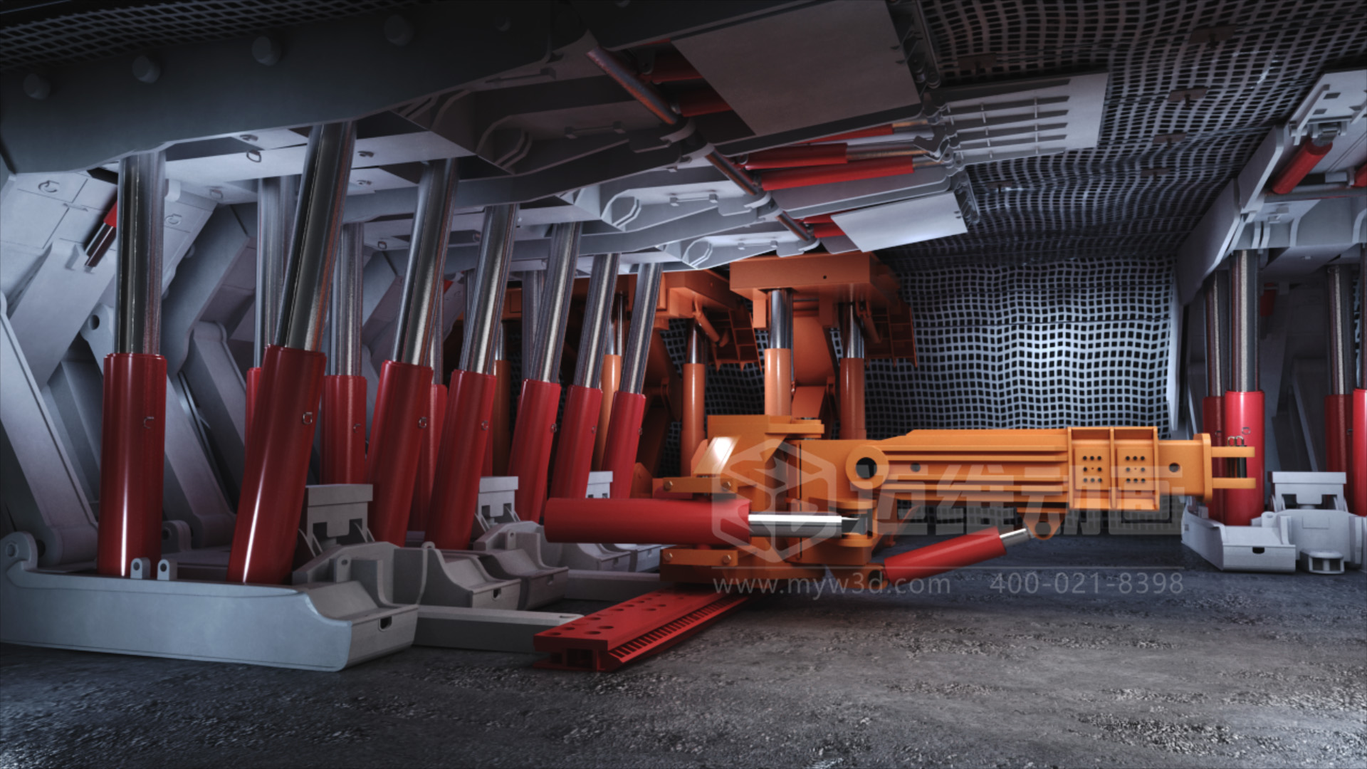 礦用井下支架拆卸安裝施工三維動(dòng)畫(huà)展示(圖1)