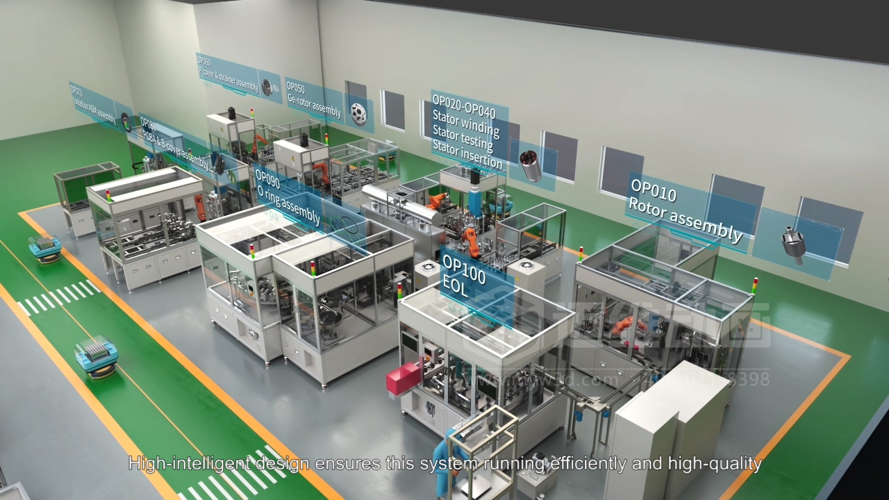 寧波圣龍汽車零部件工業(yè)自動(dòng)化生產(chǎn)線三維動(dòng)畫(huà)宣傳片行業(yè)解決方案(圖3)