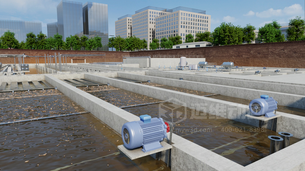 必看！3D動(dòng)畫揭秘“光伏 + 水務(wù)”污水廠節(jié)能原理(圖1)