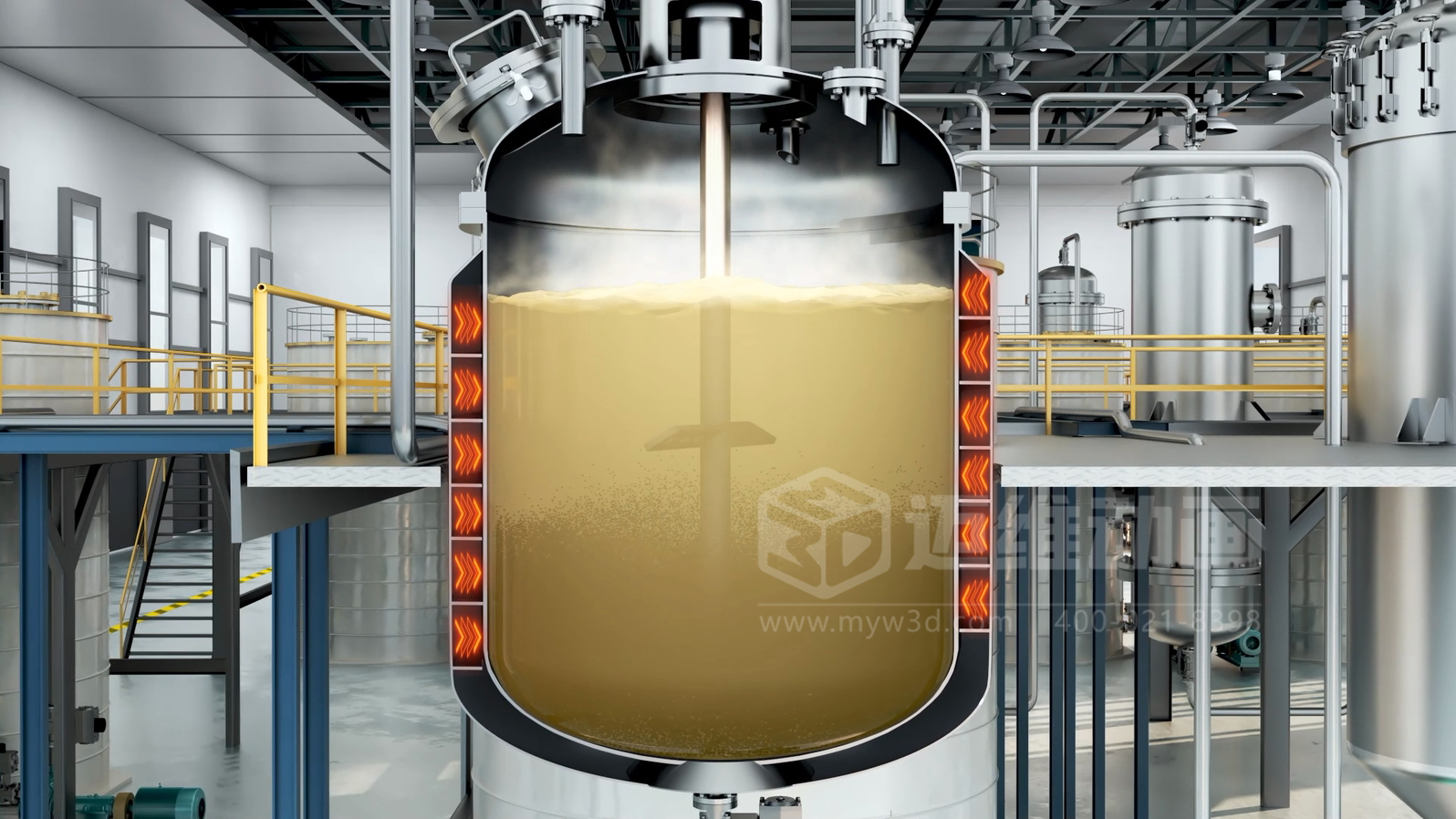 新能源電動(dòng)汽車電池原料金屬元素生產(chǎn)提取工藝三維動(dòng)畫展示(圖2)