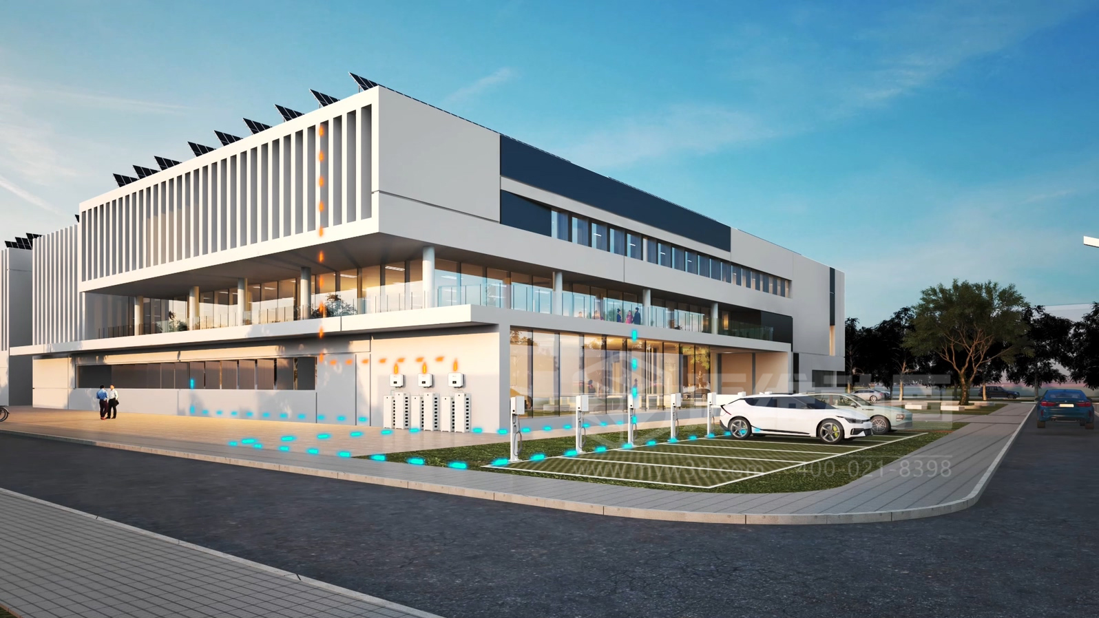 工商業(yè)儲(chǔ)能解決方案-三相混合儲(chǔ)能逆變器三維動(dòng)畫展示(圖3)