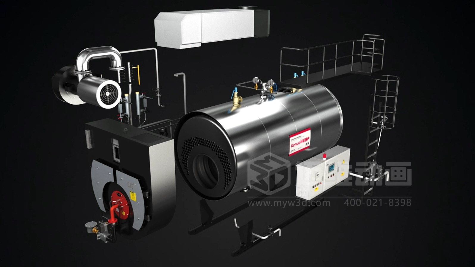 打破傳統(tǒng)展示壁壘！三維動(dòng)畫(huà)「拆解」鍋爐，低成本實(shí)現(xiàn)高成果演示(圖5)