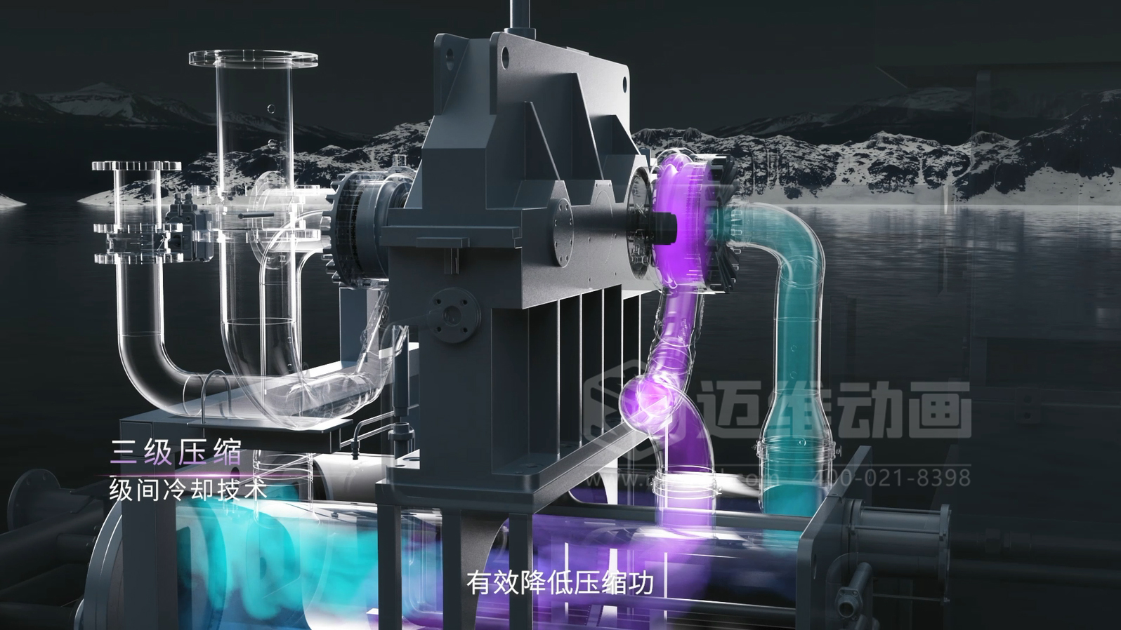 東亞機械-捷豹ZGT離心空壓機三維動畫(圖2)