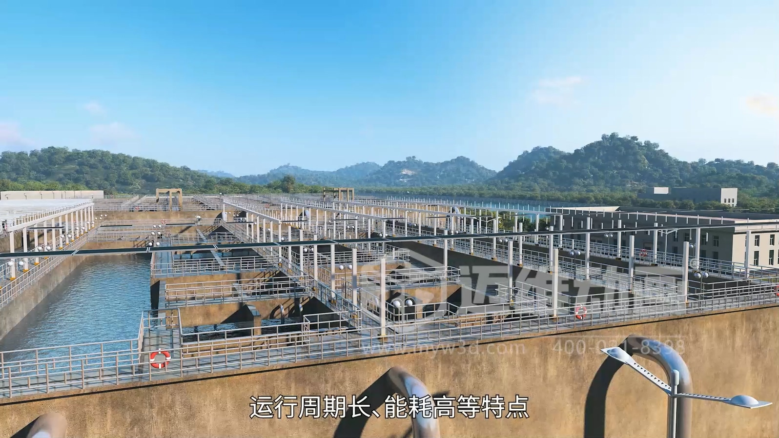 污水廠+光伏綜合能源應(yīng)用解決方案三維動畫展示(圖1)