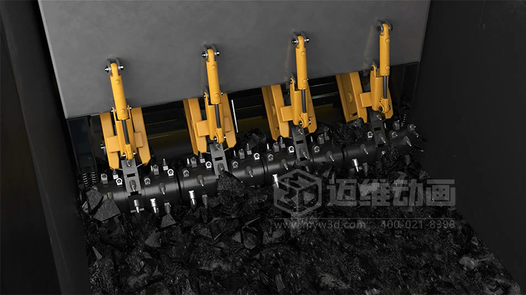 海大機器人-火車箱機器人粘凍煤清車系統(tǒng)三維動畫展示(圖2)