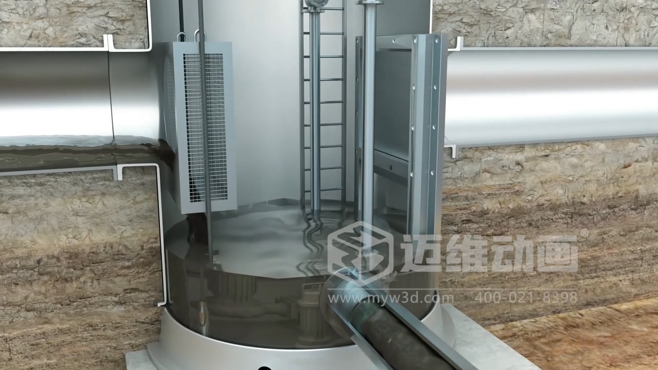 一體化智能截污井三維動畫解決方案(圖3)