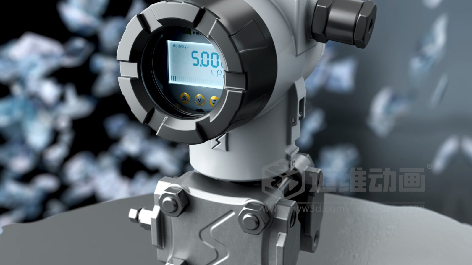 智能壓力變送器三維動(dòng)畫(huà)(圖2)