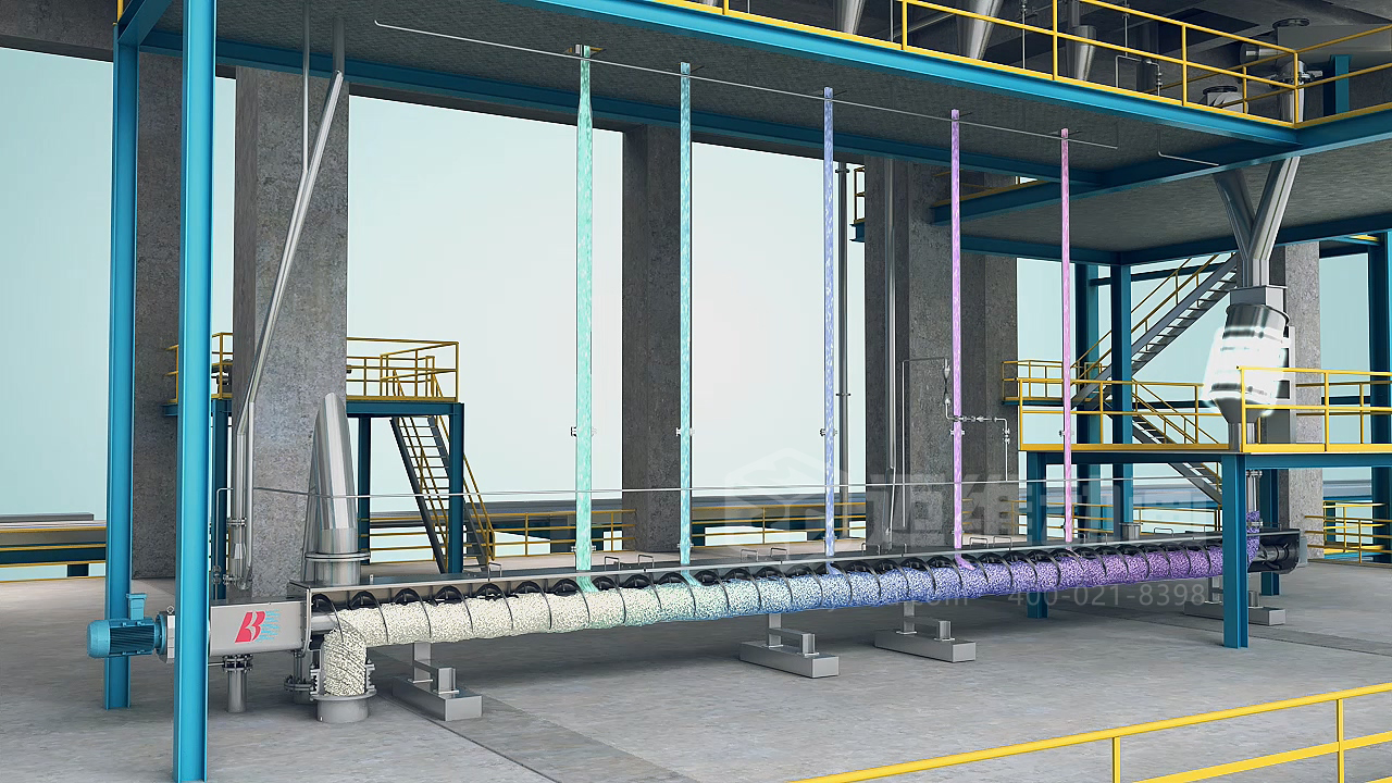 粉粒體物料處理系統(tǒng)三維動畫(圖3)